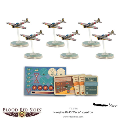 Blood Red Skies: Nakajima Ki - 43 II 'Oscar' Squadron - Flugzeuge - Warlord Games - 775101006