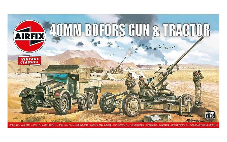 Bofors 40mm Gun & Tractor,Vintage Classi - Artillerie - Airfix - A02314V