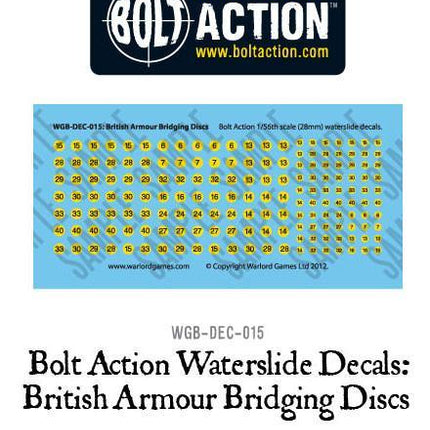 Bolt Action British Armour Bridging discs - Decal-Sheet