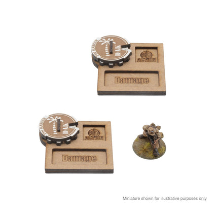Bolt Action MDF Vehicle Pin Markers - German ' Afrika Korps' - Zubehör - Skytrex - 408800041