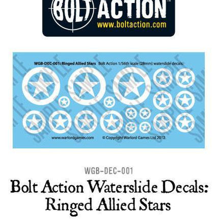 Bolt Action Ringed Allied Stars - Decal-Sheet