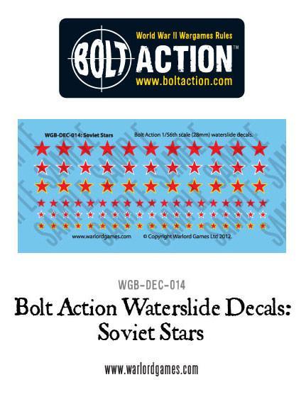 Bolt Action Soviet Stars - Decal-Sheet