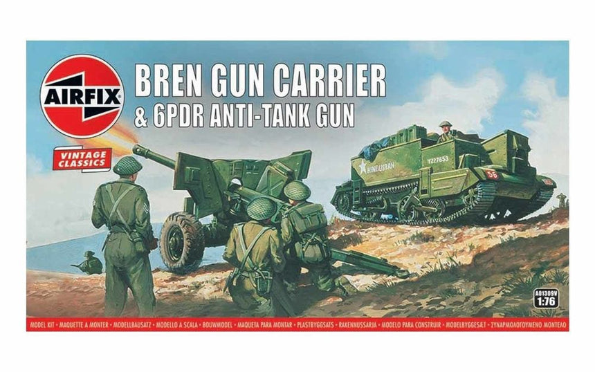 Bren Gun Carrier& 6 pdr AT Gun, Vintage Classics - Artillerie - Airfix - A01309V