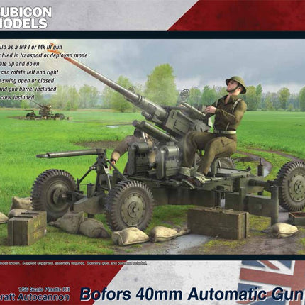 British 40mm Bofors Automatic Gun Mk I/III - Artillerie - Rubicon Models UK Ltd - 280123