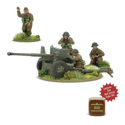 British 6-Pounder Anti-Tank Gun (Plastic)