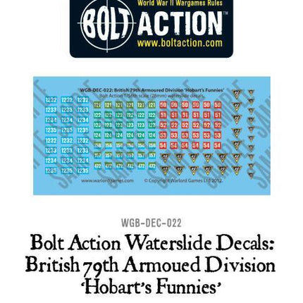 British 79th Armoured Division (Hobart's Funnies) Nassschiebebilder
