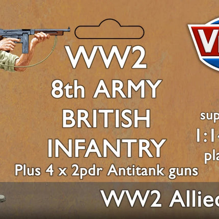 British 8th Army Infantry 12mm - Infanterie - Victrix - VG12033