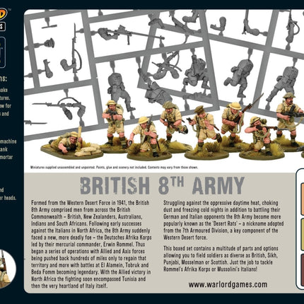 British 8th Army Platoon - Infanterie - Warlord Games - 402011015