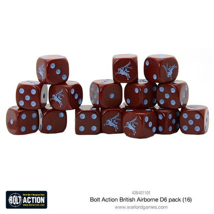 British Airborne D6 Pack (16 Stk) - Zubehör - Warlord Games - 408401101