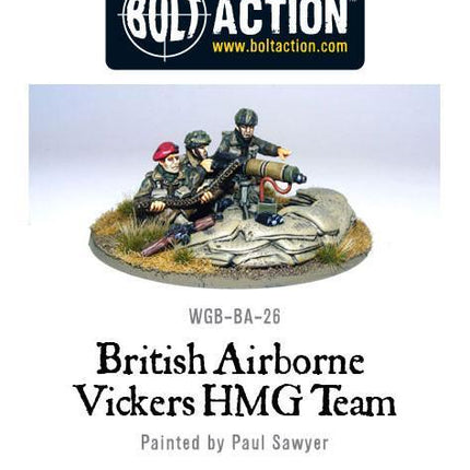 British Airborne Vickers MMG Team