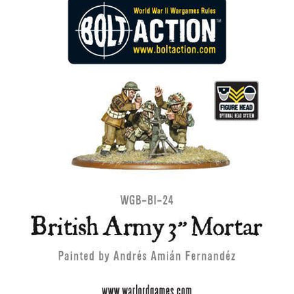 British Army 3" Mortar Team