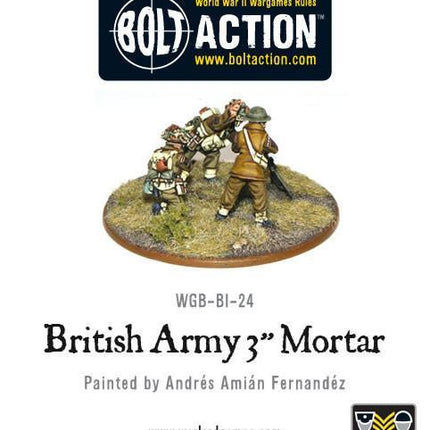 British Army 3" Mortar Team