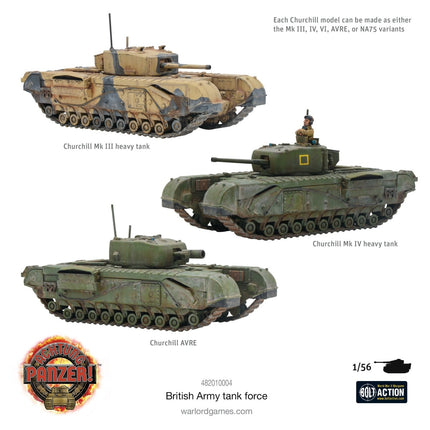 British Army Tank Force - Starterarmee - Warlord Games - 482010004
