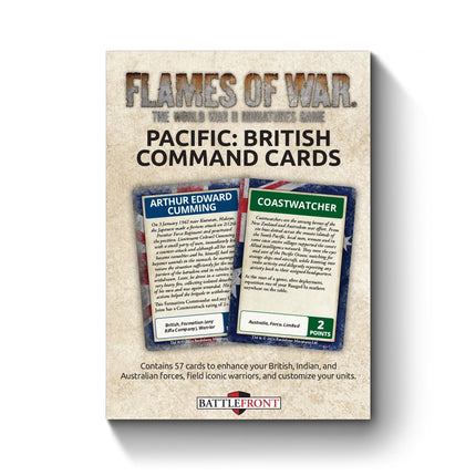 British, Australian & Indian Command Cards