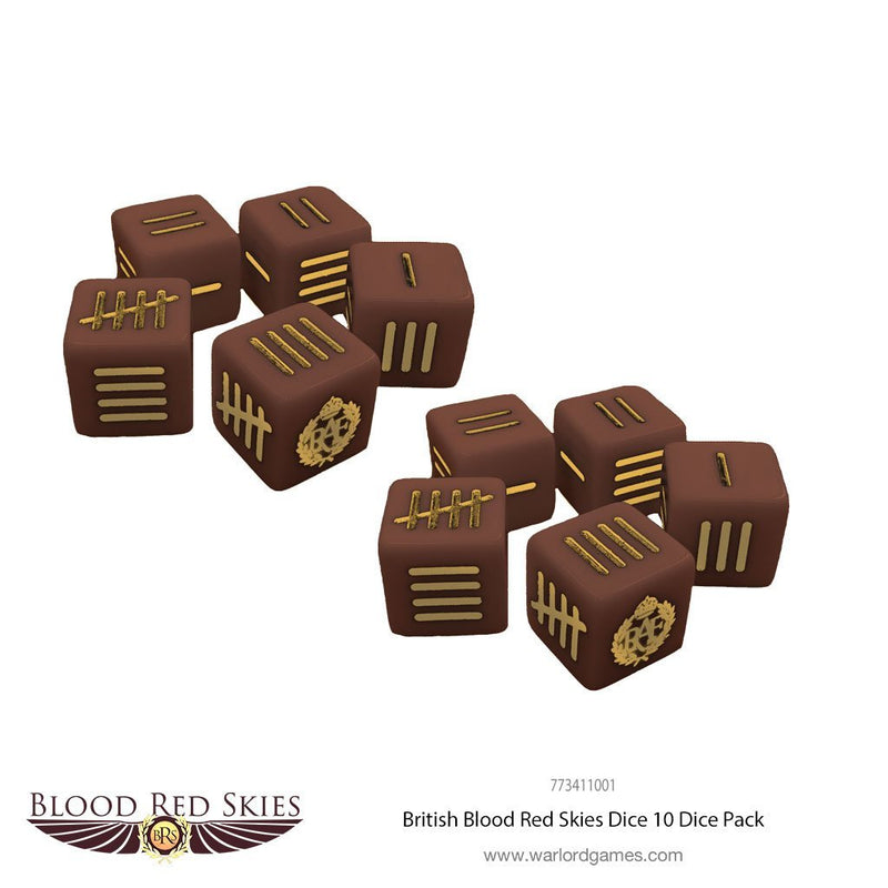 British Blood Red Skies Dice - Zubehör - Warlord Games - 773411001