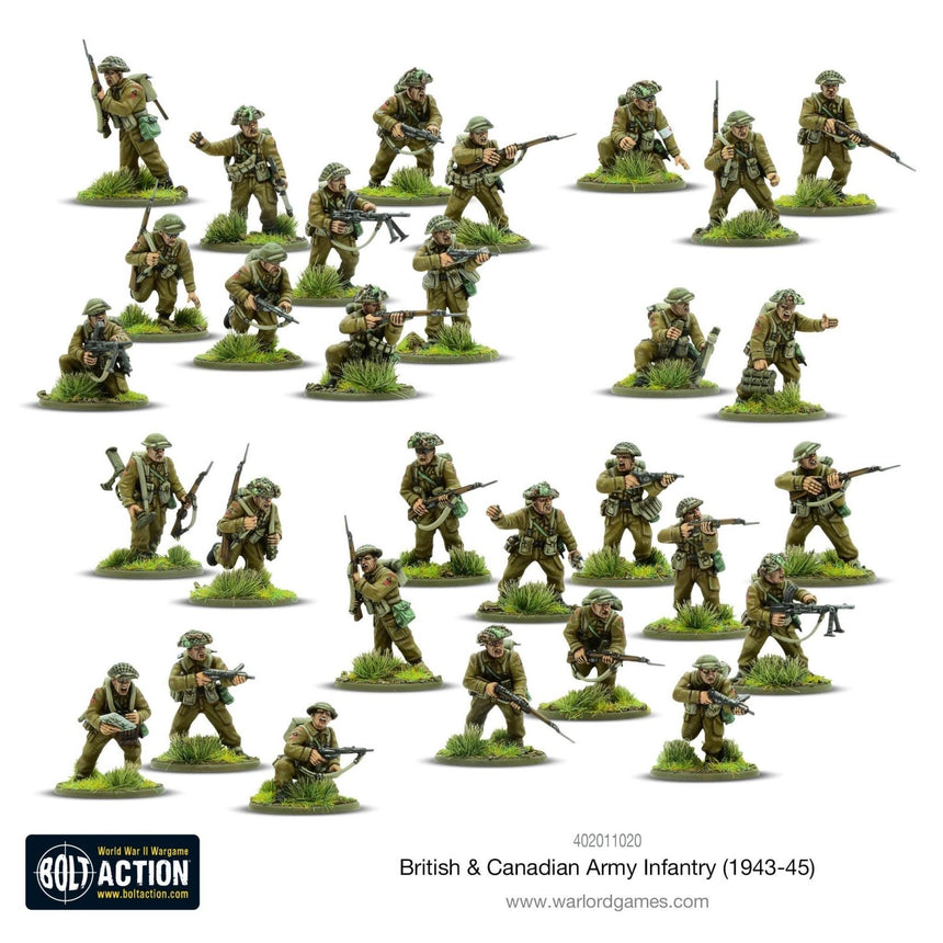 British & Canadian Army Infantry (1943 - 45) - Infanterie - Warlord Games - 402011020