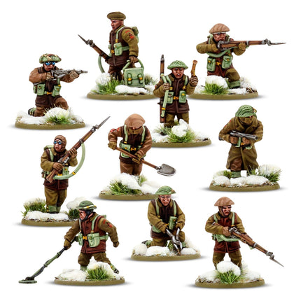 British & Canadian Infantry (Winter) Platoon - Infanterie - Warlord Games - 402011027