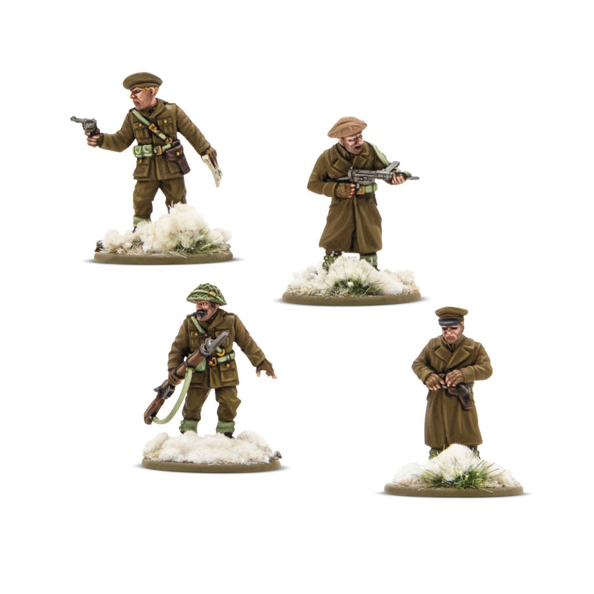 British & Canadian Infantry (Winter) Platoon Commanders - Infanterie - Warlord Games - 403201004