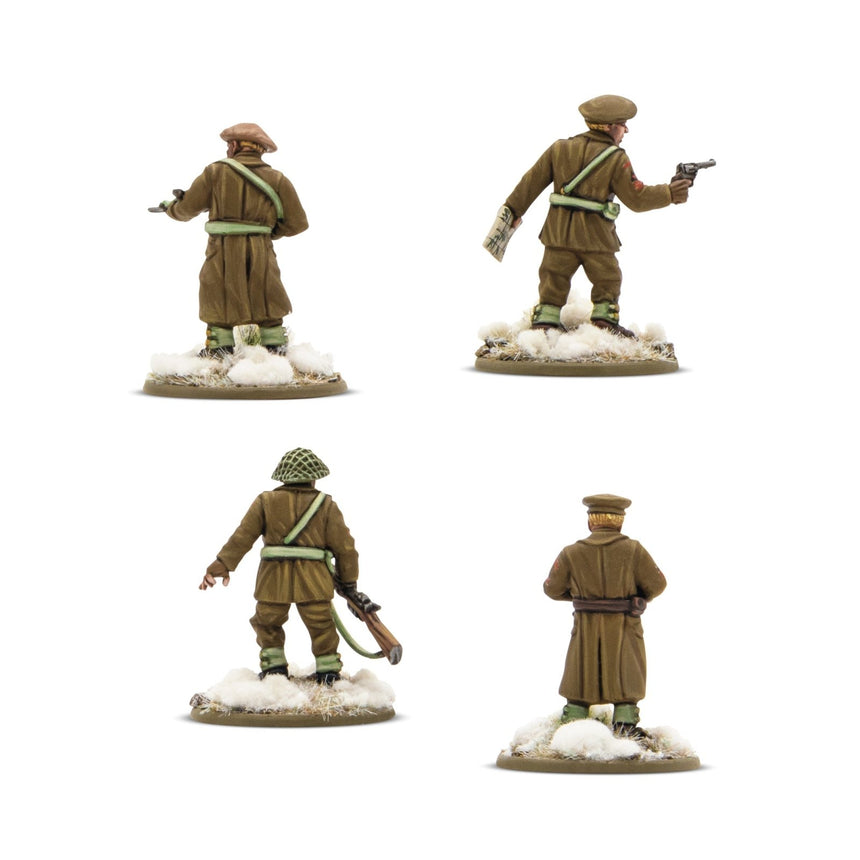 British & Canadian Infantry (Winter) Platoon Commanders - Infanterie - Warlord Games - 403201004