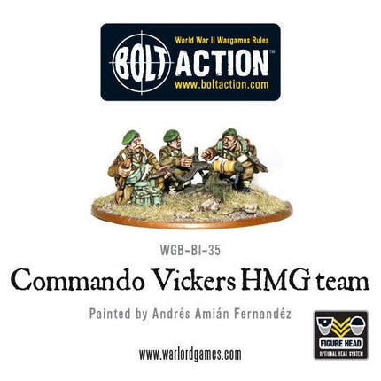 British Commando Vickers MMG Team
