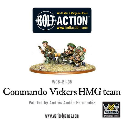 British Commando Vickers MMG Team