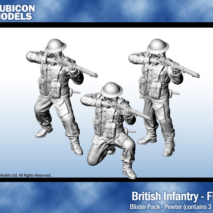British Infantry - Firing - Pewter