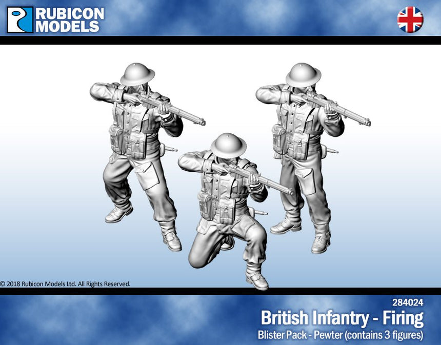 British Infantry - Firing - Pewter
