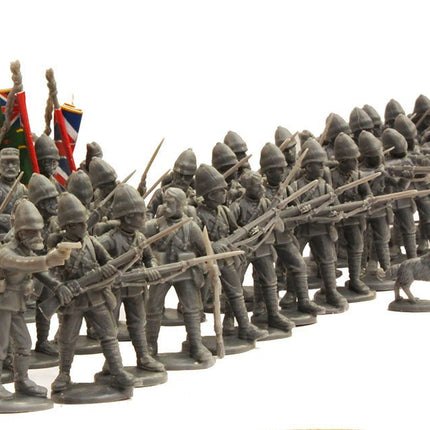 British Infantry in Afghanistan and Sudan 1877-85 - Inhalt einer Packung, zweite Ansicht - Perry Miniatures - PM-VLW01