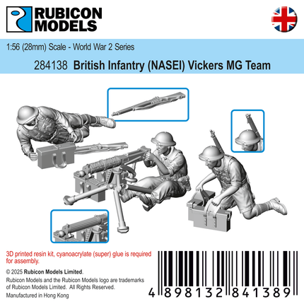 British Infantry (NASEI) Vickers MG Team