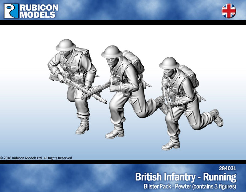 British Infantry Running