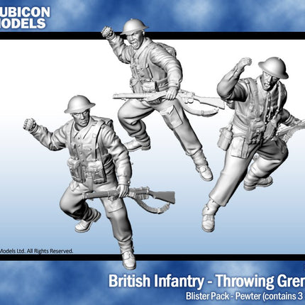 British Infantry Throwing Grenades