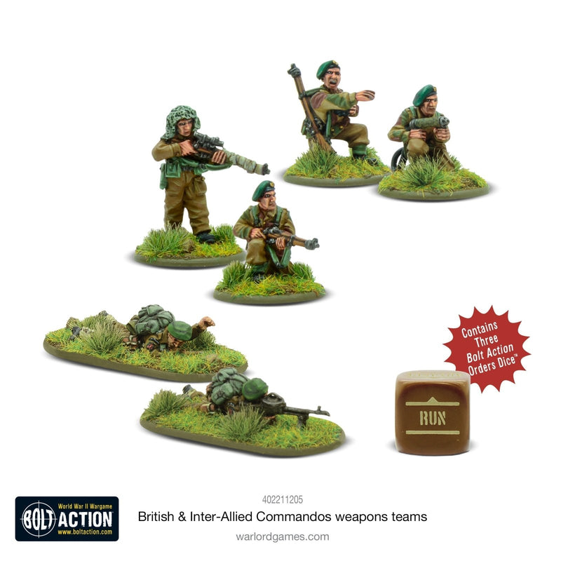 British & Inter - Allied Commandos Weapons Teams - Infanterie - Warlord Games - 402211205