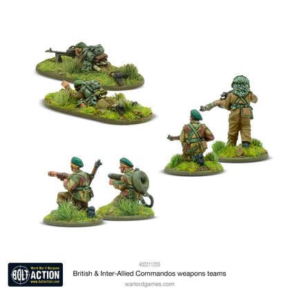 British & Inter - Allied Commandos Weapons Teams - Infanterie - Warlord Games - 402211205