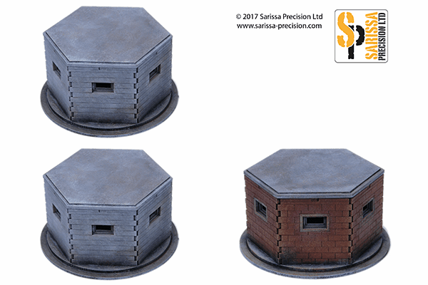 British Pill Box Set - Gelände - Sarissa - N089