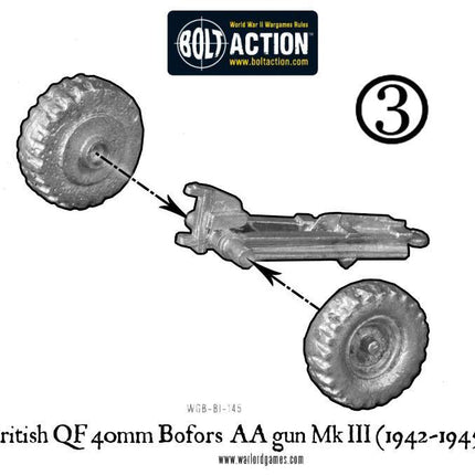British QF 40mm Bofors AA gun Mk III (1942-1945)