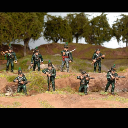 Wargames Atlantic - British Riflemen (32 Figuren, 28mm Plastik)