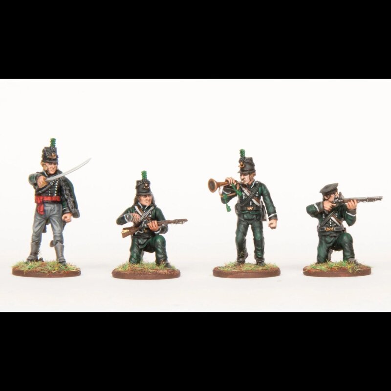 Wargames Atlantic - British Riflemen (32 Figuren, 28mm Plastik)