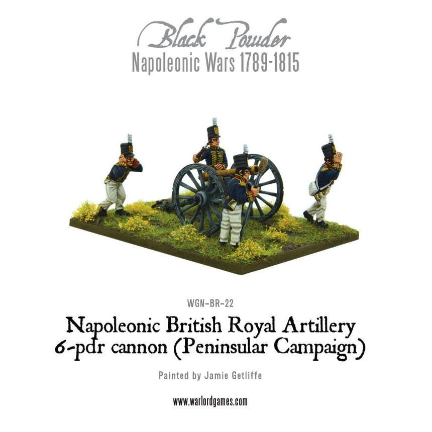 British Royal Artillery 6 - pdr Cannon (Peninsular Campaign) - Artillerie - Warlord Games - WGN-BR-22