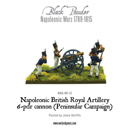 British Royal Artillery 6 - pdr Cannon (Peninsular Campaign) - Artillerie - Warlord Games - WGN-BR-22