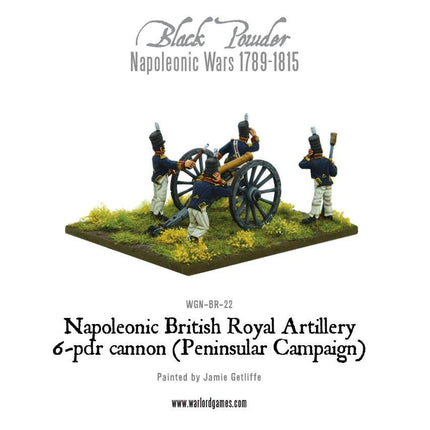 British Royal Artillery 6 - pdr Cannon (Peninsular Campaign) - Artillerie - Warlord Games - WGN-BR-22