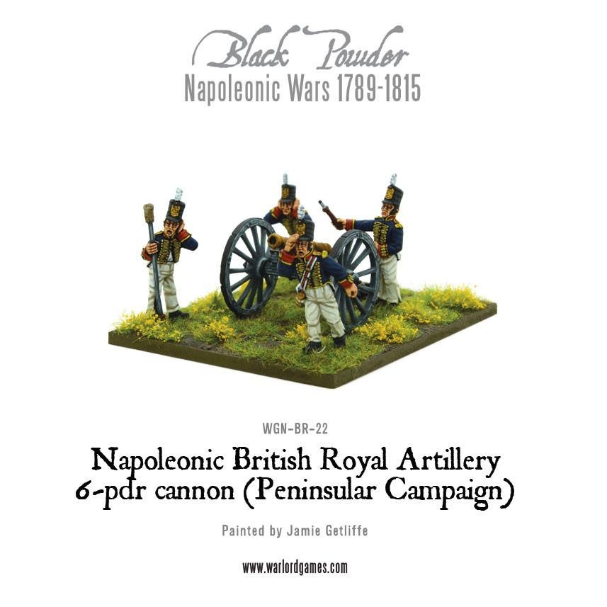 British Royal Artillery 6 - pdr Cannon (Peninsular Campaign) - Artillerie - Warlord Games - WGN-BR-22