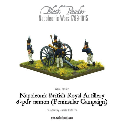 British Royal Artillery 6 - pdr Cannon (Peninsular Campaign) - Artillerie - Warlord Games - WGN-BR-22