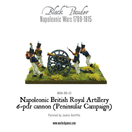 British Royal Artillery 6 - pdr Cannon (Peninsular Campaign) - Artillerie - Warlord Games - WGN-BR-22