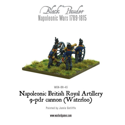 British Royal Artillery 9 - pdr Cannon (Waterloo Campaign) - Artillerie - Warlord Games - WGN-BR-45