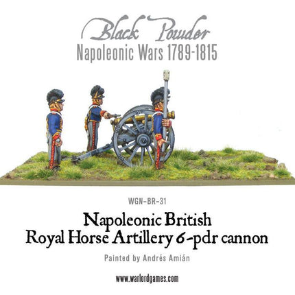 British Royal Horse Artillery 6 - pdr Cannon - Artillerie - Warlord Games - WGN-BR-31