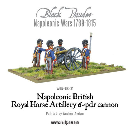 British Royal Horse Artillery 6 - pdr Cannon - Artillerie - Warlord Games - WGN-BR-31