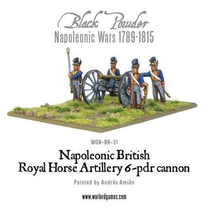 British Royal Horse Artillery 6 - pdr Cannon - Artillerie - Warlord Games - WGN-BR-31