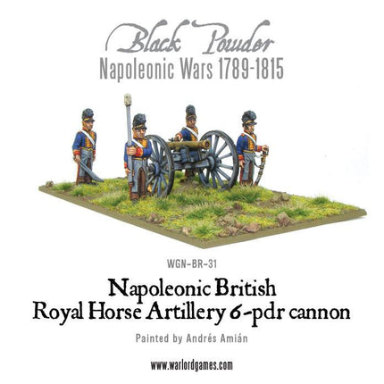 British Royal Horse Artillery 6 - pdr Cannon - Artillerie - Warlord Games - WGN-BR-31