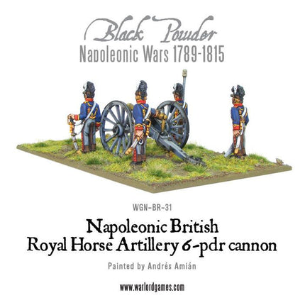 British Royal Horse Artillery 6 - pdr Cannon - Artillerie - Warlord Games - WGN-BR-31