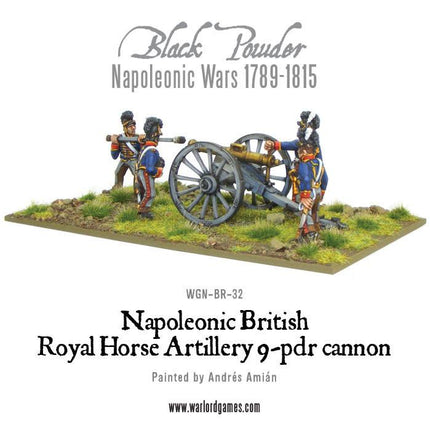 British Royal Horse Artillery 9 - pdr Cannon - Artillerie - Warlord Games - WGN-BR-32
